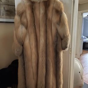 FULL LENGTH AUTHENTIC FOX COAT